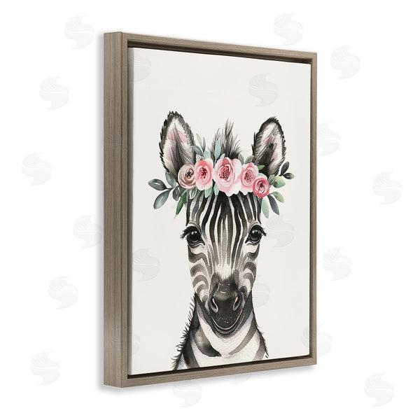 Stupell Industries LSR Design Studio | Nursery Floral Zebra