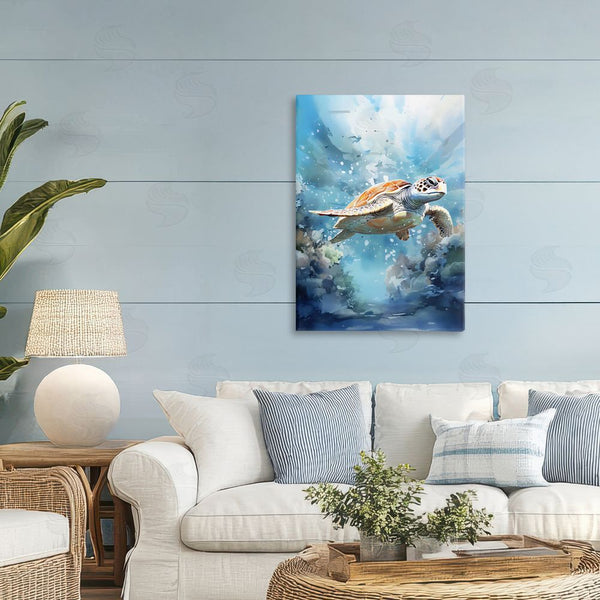 Stupell Industries LSR Design Studio | Ocean Waves Turtle Undersea