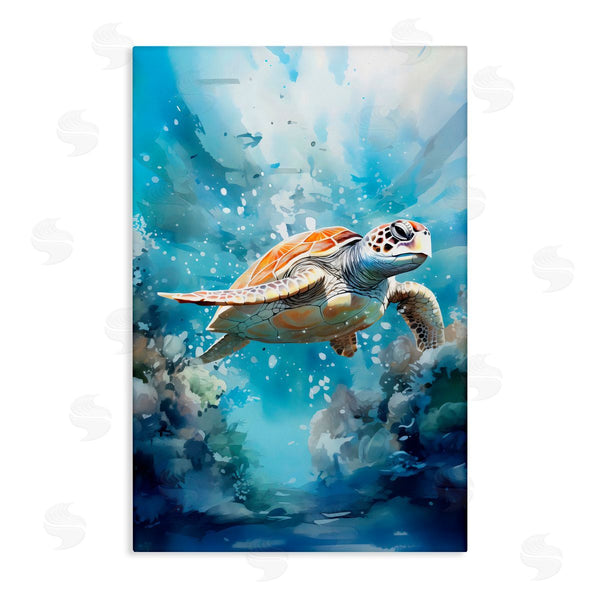 stupell industries LSR Design Studio | Ocean Waves Turtle Undersea