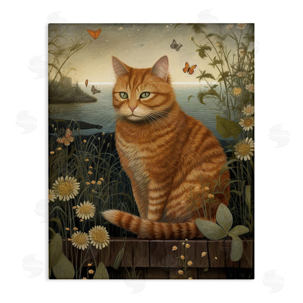 stupell industries LSR Design Studio | Orange Cat by Pond