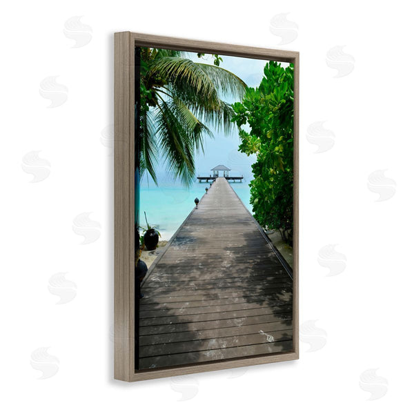 Stupell Industries LSR Design Studio | Palm Tree Shaded Dock