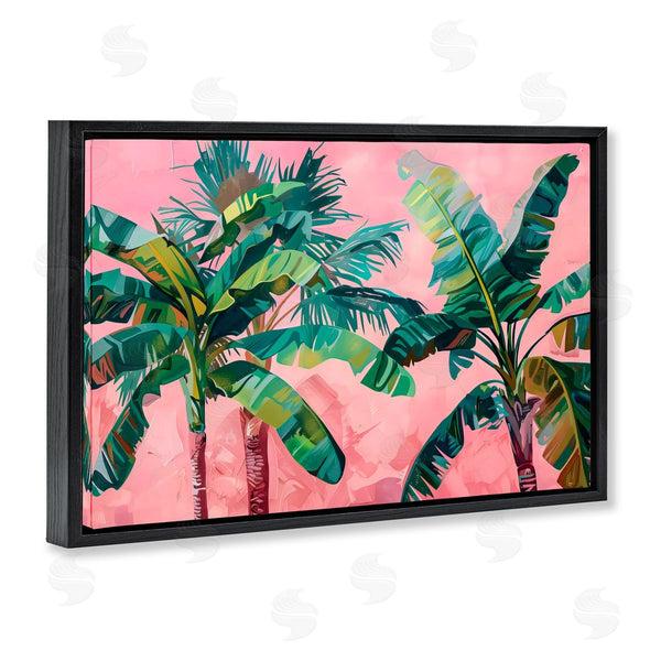 Stupell Industries LSR Design Studio | Palm Tree Tops On Pink
