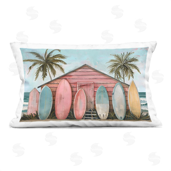 stupell industries LSR Design Studio | Pastel Boards Against Cabin Printed Throw Pillow