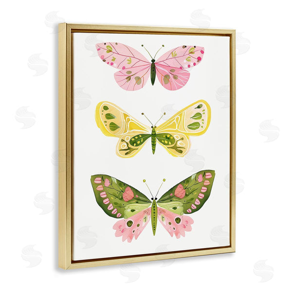 Stupell Industries LSR Design Studio | Pastel Butterfly Trio