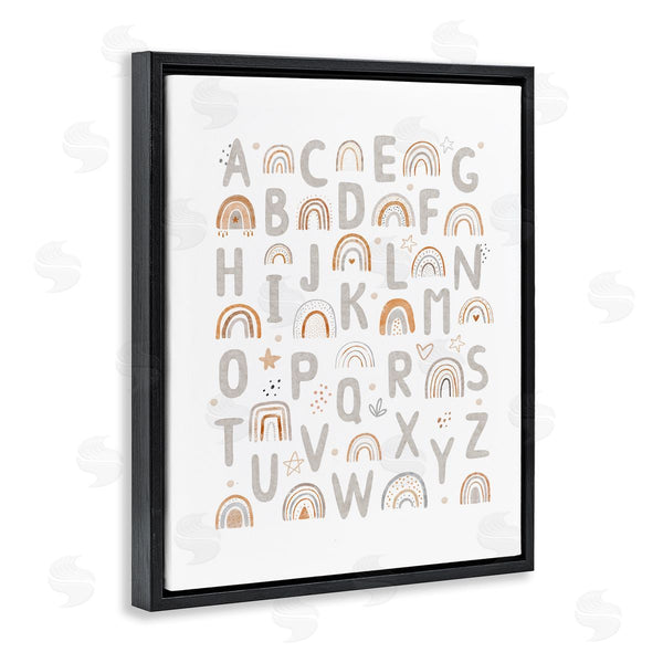 Stupell Industries LSR Design Studio | Pastel Rainbow Alphabet Wall Art