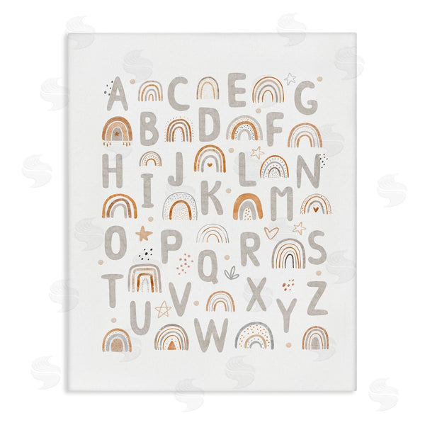 stupell industries LSR Design Studio | Pastel Rainbow Alphabet Wall Art