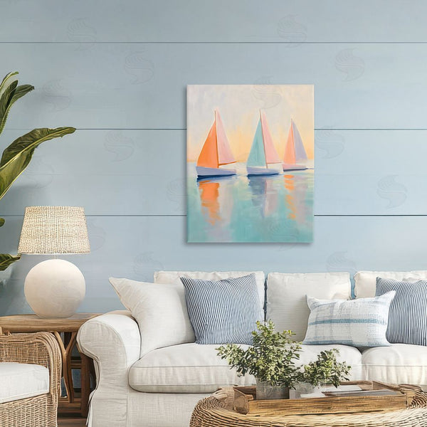 Stupell Industries LSR Design Studio | Pastel Sailboat Trio