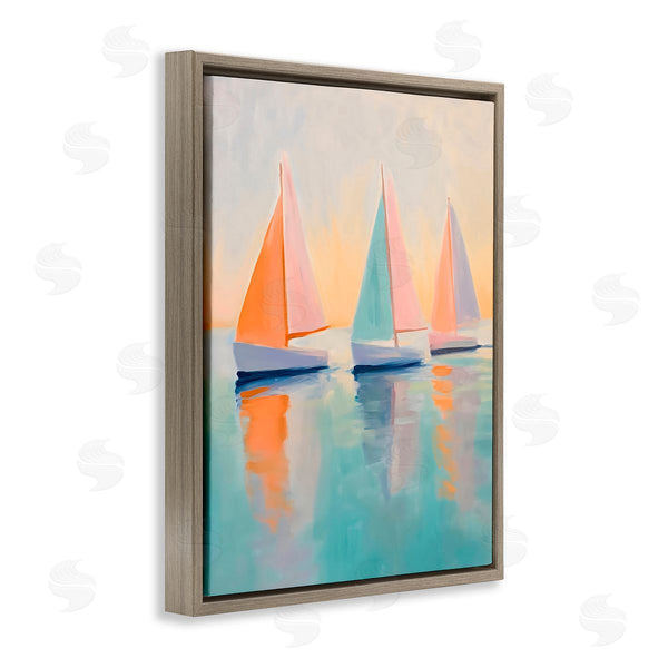 Stupell Industries LSR Design Studio | Pastel Sailboat Trio