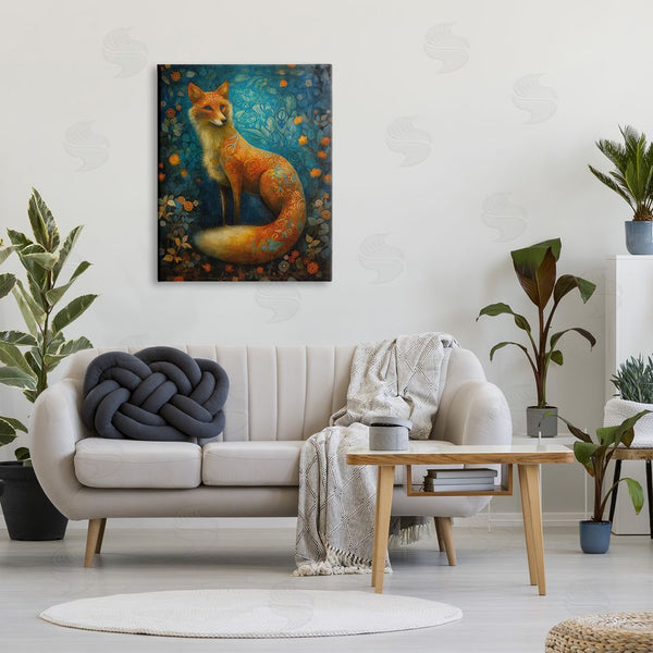 Stupell Industries LSR Design Studio | Patterned Forest Fox Wall Art