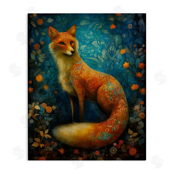 stupell industries LSR Design Studio | Patterned Forest Fox Wall Art