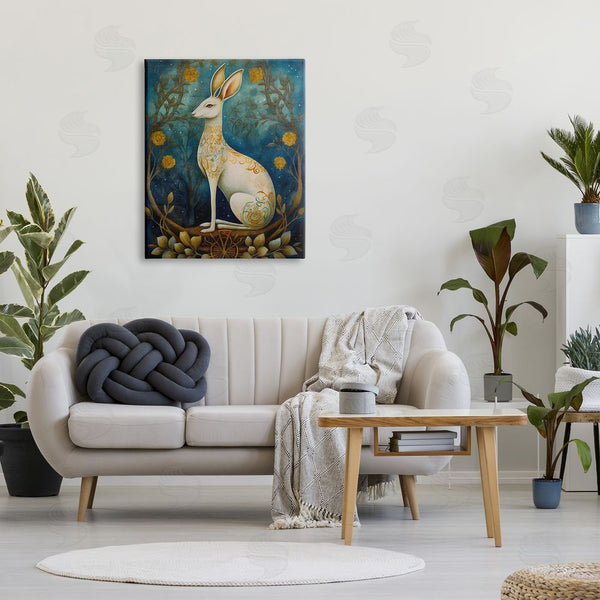 Stupell Industries LSR Design Studio | Patterned Forest Rabbit Wall Art