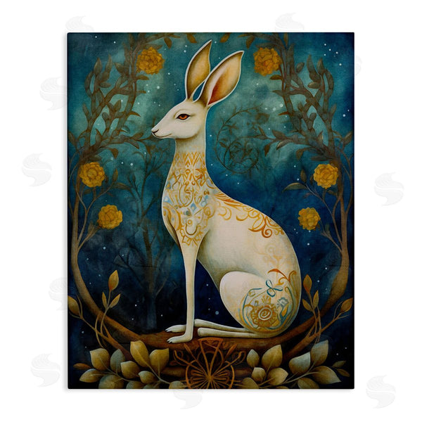 stupell industries LSR Design Studio | Patterned Forest Rabbit Wall Art