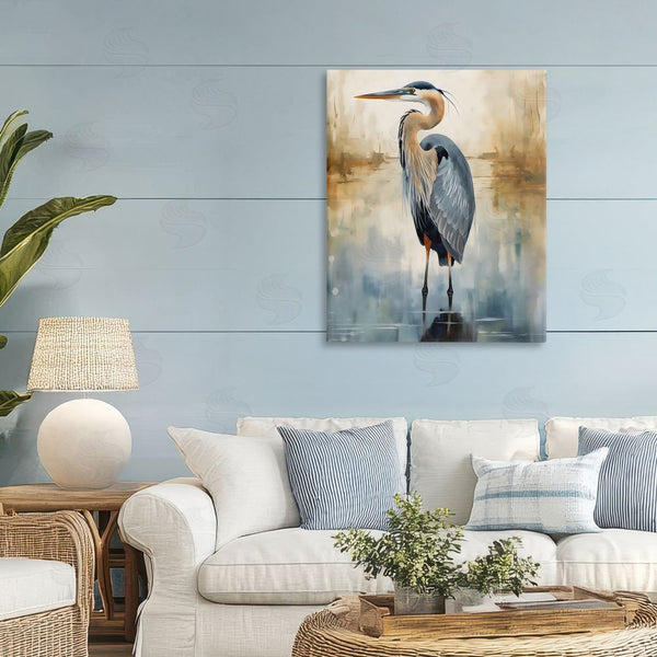 Stupell Industries LSR Design Studio | Peaceful Heron Over Abstract