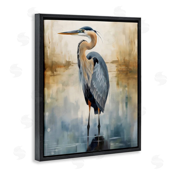 Stupell Industries LSR Design Studio | Peaceful Heron Over Abstract