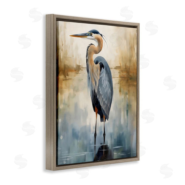 Stupell Industries LSR Design Studio | Peaceful Heron Over Abstract