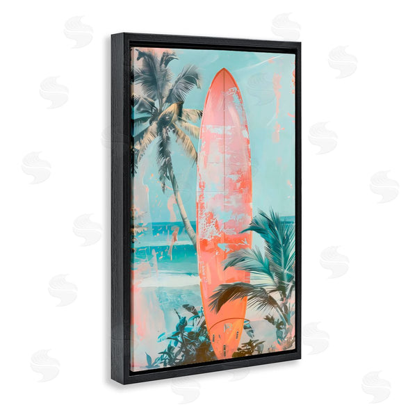Stupell Industries LSR Design Studio | Peach Surf Distressed Modern