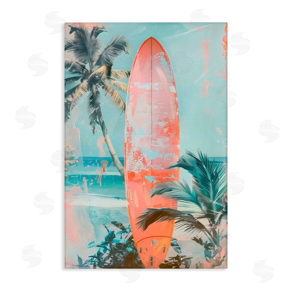 stupell industries LSR Design Studio | Peach Surf Distressed Modern