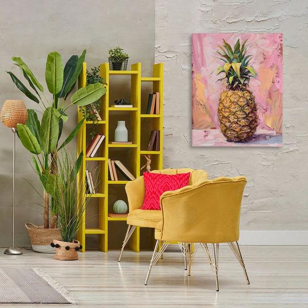 Stupell Industries LSR Design Studio | Pineapple Bliss Over Pink Wall Art