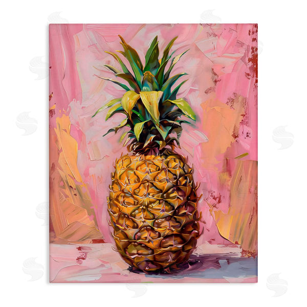 stupell industries LSR Design Studio | Pineapple Bliss over Pink Wall Art