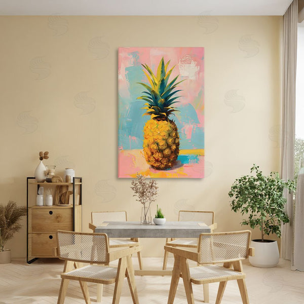 Stupell Industries LSR Design Studio | Pineapple Dream Over Pink Blue Wall Art