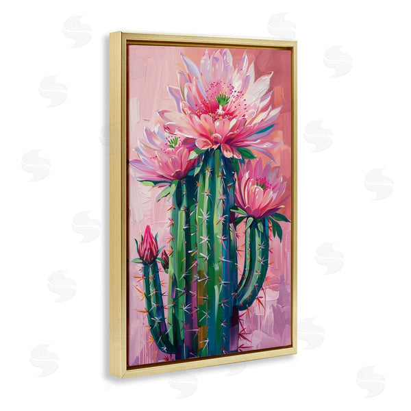 Stupell Industries LSR Design Studio | Pink Blossomed Cactus