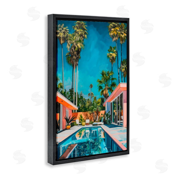 Stupell Industries LSR Design Studio | Pink Coastal House & Palms