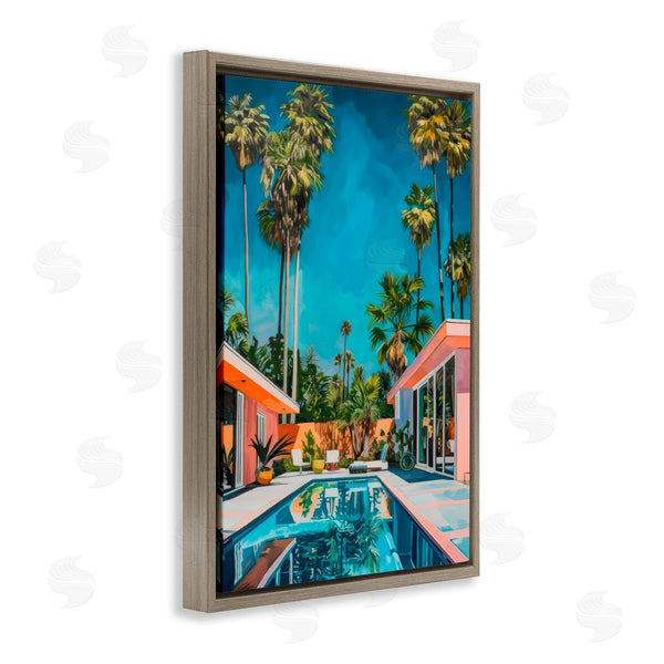 Stupell Industries LSR Design Studio | Pink Coastal House & Palms