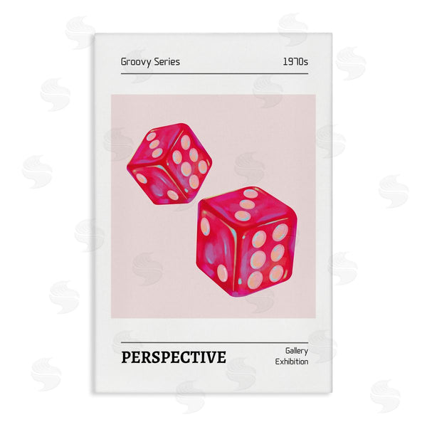 stupell industries LSR Design Studio | Pink Dice Pair