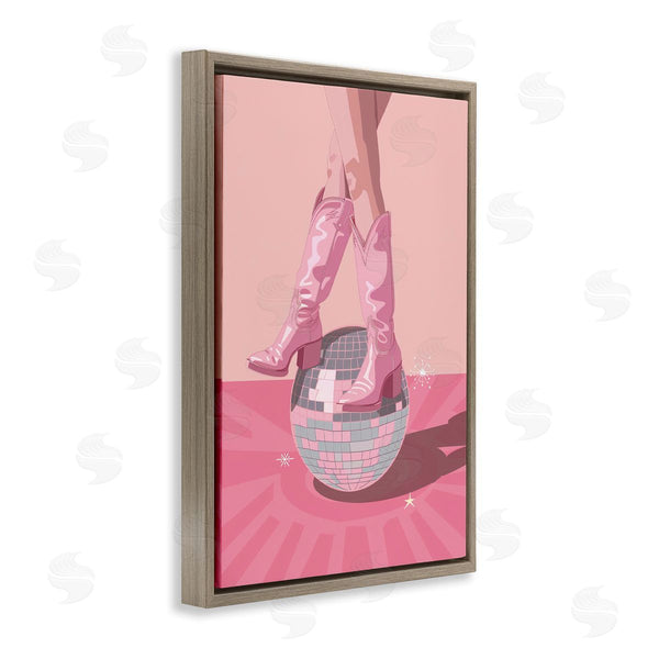 Stupell Industries LSR Design Studio | Pink Disco Cowgirl Balancing