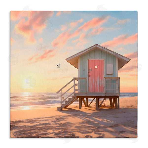 stupell industries LSR Design Studio | Pink Door Beach Hut