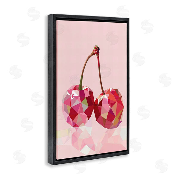 Stupell Industries LSR Design Studio | Pink Geometric Cherries