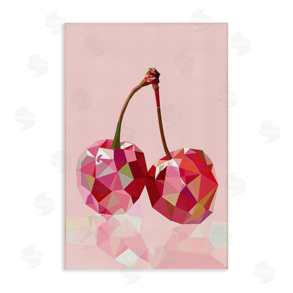 stupell industries LSR Design Studio | Pink Geometric Cherries