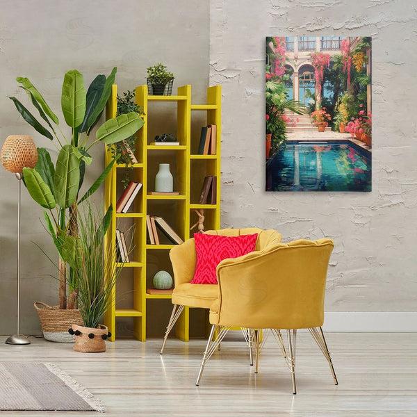 Stupell Industries LSR Design Studio | Pink Greenhouse Pool Reflection