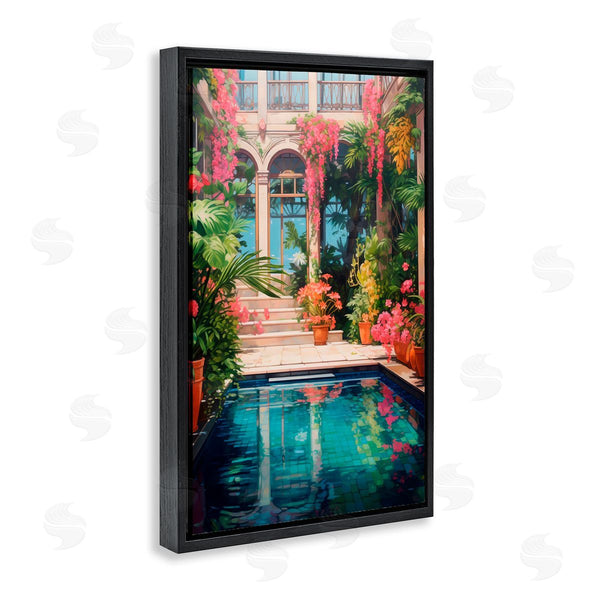 Stupell Industries LSR Design Studio | Pink Greenhouse Pool Reflection
