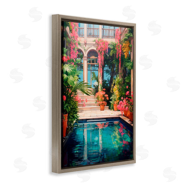 Stupell Industries LSR Design Studio | Pink Greenhouse Pool Reflection