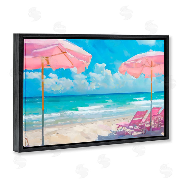 Stupell Industries LSR Design Studio | Pink Paradise Beach Umbrellas