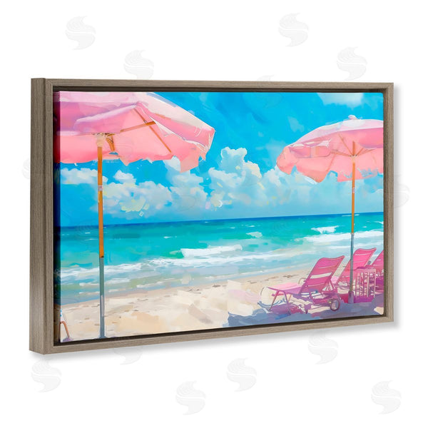 Stupell Industries LSR Design Studio | Pink Paradise Beach Umbrellas