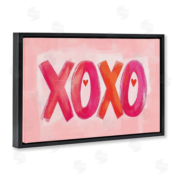 Stupell Industries LSR Design Studio | Pink XOXO With Hearts
