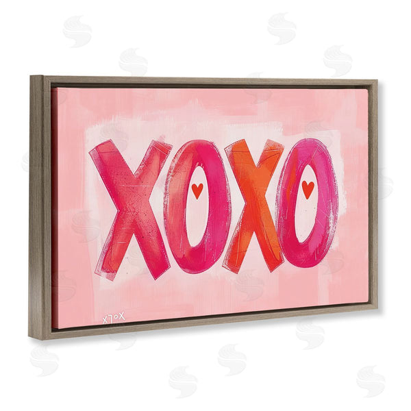Stupell Industries LSR Design Studio | Pink XOXO With Hearts