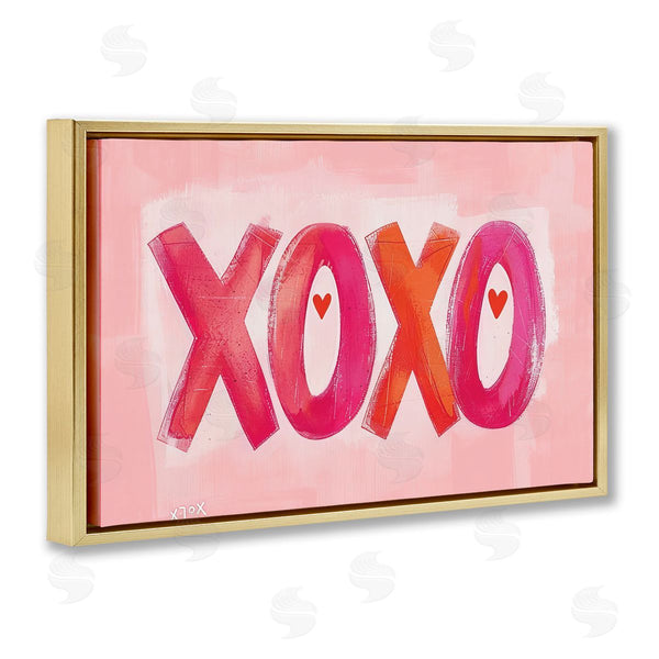 Stupell Industries LSR Design Studio | Pink XOXO With Hearts
