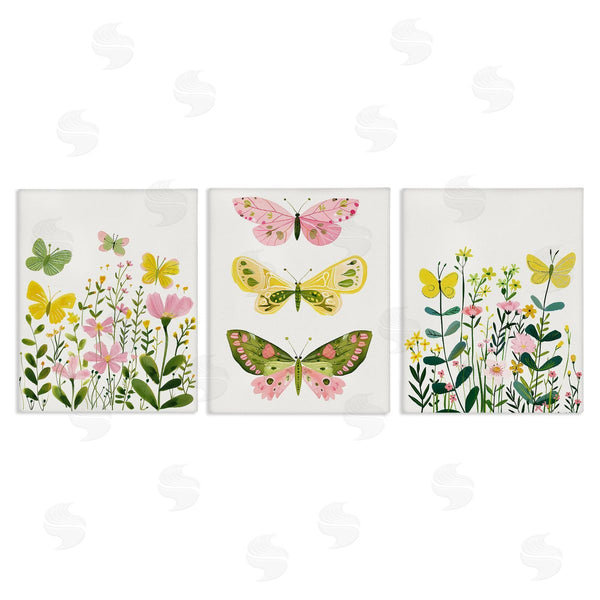 stupell industries LSR Design Studio | Playful Butterflies and Florals Wall Art