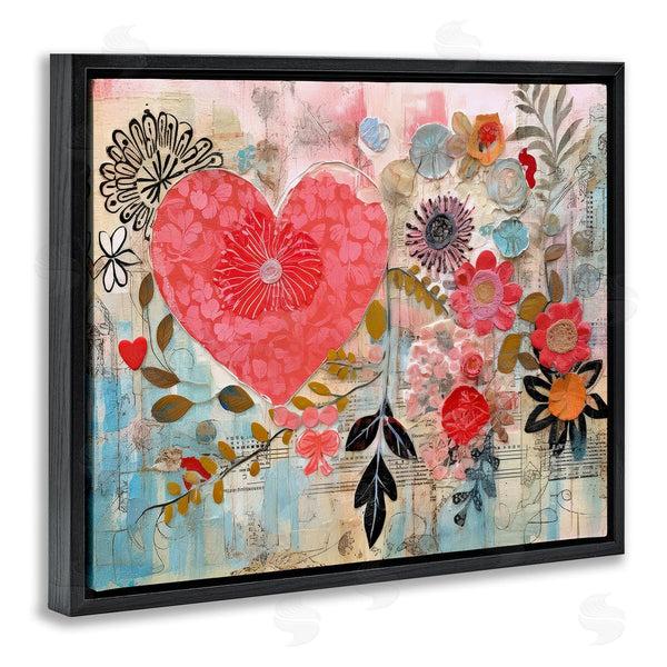 Stupell Industries LSR Design Studio | Playful Heart & Flowers Wall Art