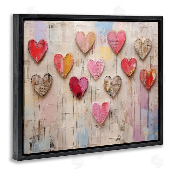 Stupell Industries LSR Design Studio | Playful Love Hearts Collage Wall Art