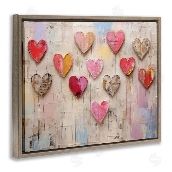 Stupell Industries LSR Design Studio | Playful Love Hearts Collage Wall Art