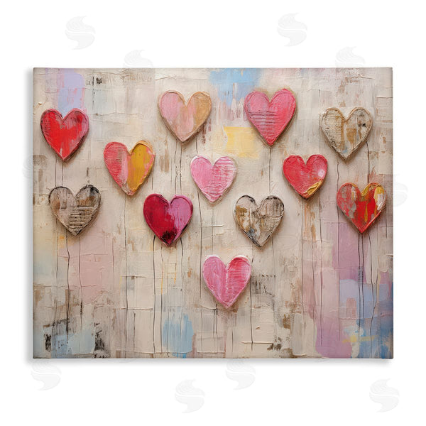 stupell industries LSR Design Studio | Playful Love Hearts Collage Wall Art