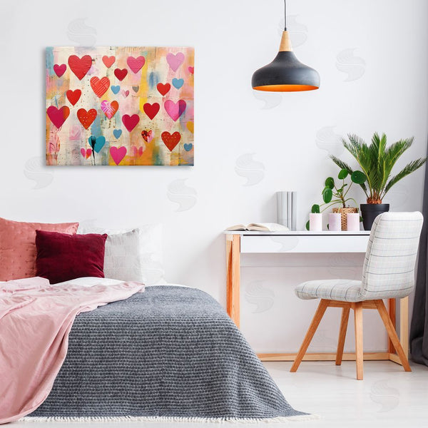 Stupell Industries LSR Design Studio | Playful Patterned Hearts Wall Art