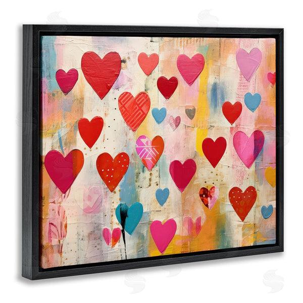 Stupell Industries LSR Design Studio | Playful Patterned Hearts Wall Art
