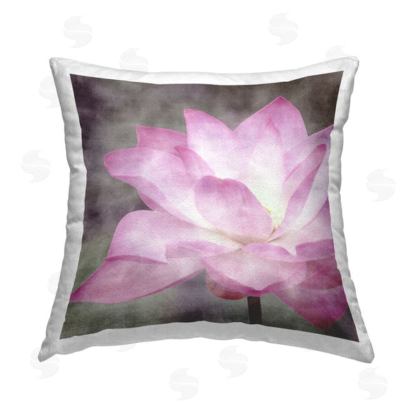 stupell industries LSR Design Studio | Purple Lotus Flower Printed Throw Pillow