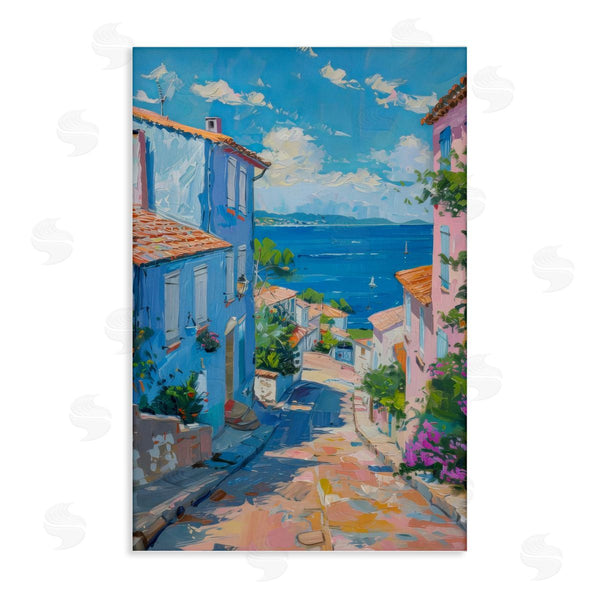 stupell industries LSR Design Studio | Quiet Seaside Town's Path Wall Art
