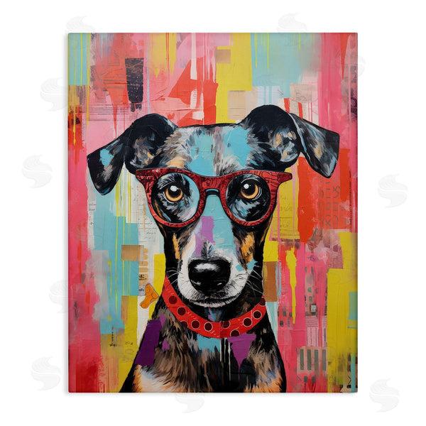 stupell industries LSR Design Studio | Quirky Spectacle Dog Wall Art